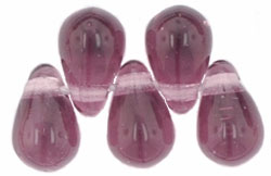 Tear Drops 6 x 4mm : Med Amethyst