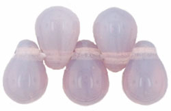 Tear Drops 6 x 4mm : Milky Lt Amethyst