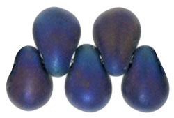 Tear Drops 6 x 4mm : Matte - Iris - Blue