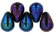 Tear Drops 6 x 4mm : Iris - Blue