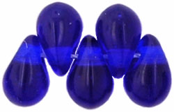 Tear Drops 6 x 4mm : Cobalt