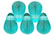 Tear Drops 6 x 4mm : Lt Teal