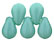 Tear Drops 6 x 4mm : Turquoise