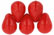 Tear Drops 6 x 4mm : Opaque Red