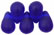 Tear Drops 6 x 4mm : Matte - Cobalt