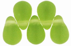 Tear Drops 6 x 4mm : Matte - Olivine