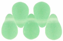 Tear Drops 6 x 4mm : Matte - Peridot