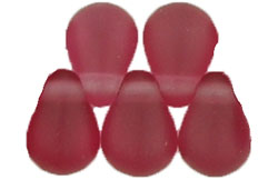 Tear Drops 6 x 4mm : Matte - Fuchsia