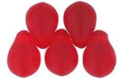 Tear Drops 6 x 4mm : Matte - Siam Ruby