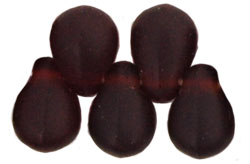 Tear Drops 6 x 4mm : Matte - Garnet