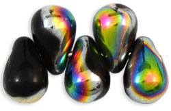 Tear Drops 6 x 4mm : Jet - Vitral