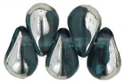 Tear Drops - Silver 6/4mm : Montana Blue