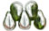 Tear Drops - Silver 6/4mm : Olivine