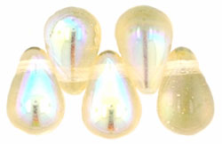 Tear Drops 6 x 4mm : Lt Topaz AB