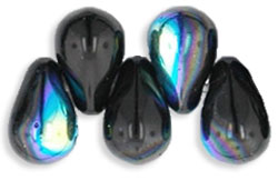 Tear Drops 6 x 4mm : Jet AB