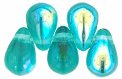 Tear Drops 6 x 4mm : Lt Teal AB