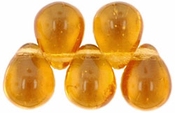 Lg. Tear Drops 8 x 6mm : Med Topaz
