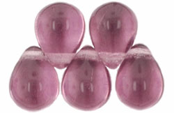 Lg. Tear Drops 8 x 6mm : Med Amethyst
