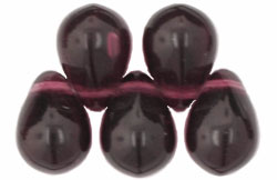 Lg. Tear Drops 8 x 6mm : Dk Amethyst