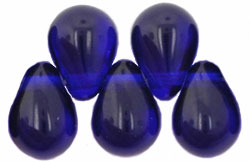 Lg. Tear Drops 8 x 6mm : Cobalt