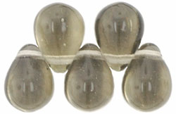 Lg. Tear Drops 8 x 6mm : Black Diamond