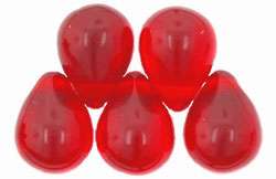 Lg. Tear Drops 8 x 6mm : Siam Ruby