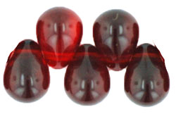 Lg. Tear Drops 8 x 6mm : Ruby