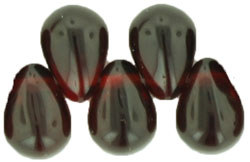 Lg. Tear Drops 8 x 6mm : Garnet