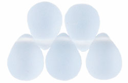 Lg. Tear Drops 8 x 6mm : Matte - Lt Sapphire
