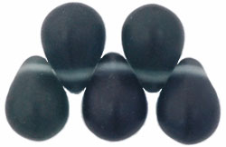 Lg. Tear Drops 8 x 6mm : Matte - Montana Blue
