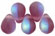 Lg. Tear Drops 8 x 6mm : Matte - Med Amethyst AB