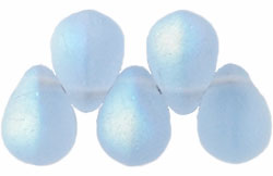 Lg. Tear Drops 8 x 6mm : Matte - Lt Sapphire AB