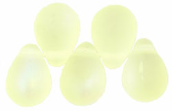 Lg. Tear Drops 8 x 6mm : Matte - Jonquil AB