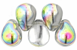 Lg. Tear Drops 8 x 6mm : Crystal - Vitral