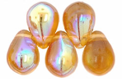 Lg. Tear Drops 8 x 6mm : Topaz AB