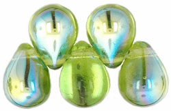 Lg. Tear Drops 8 x 6mm : Olivine AB