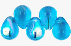 Lg. Tear Drops 8 x 6mm : Aquamarine AB
