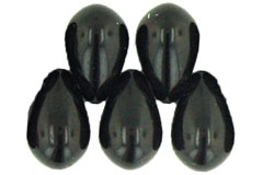Lg. Tear Drops 9 x 6mm : Jet