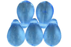 Lg. Tear Drops 9 x 6mm : Med Sapphire