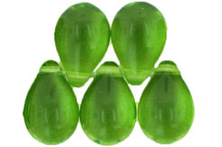 Lg. Tear Drops 9 x 6mm : Olivine