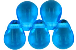 Lg. Tear Drops 9 x 6mm : Capri Blue AB