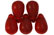 Lg. Tear Drops 9 x 6mm : Siam Ruby