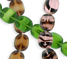Polished Table Cut Oval Window Beads 12 x 14mm