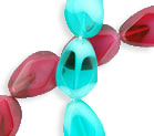 Drop Window Beads 18 x 12mm