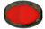 Oval Window Beads 19 x 14mm : Opaque Red - Picasso