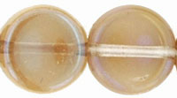 Dime Beads 8 x 3mm : Luster - Smoky Topaz