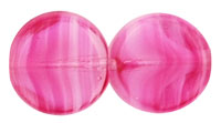 Dime Beads 8 x 3mm : Crystal/Pink