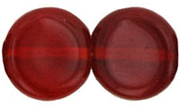 Dime Beads 8 x 3mm : Siam Ruby