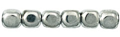 Cubes - 4mm : Silver