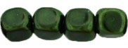 Pearl Coat - Cubes - 4mm : Pearl - Dk Olive